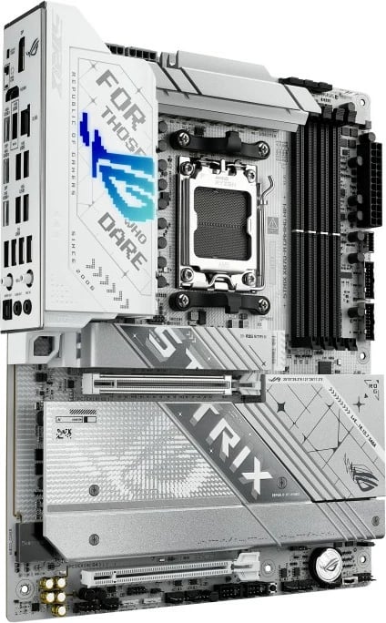 Pllakë amë Asus ROG STRIX X870-A GAMING WIFI, Socket AM5, DDR5, ATX, Bardhë