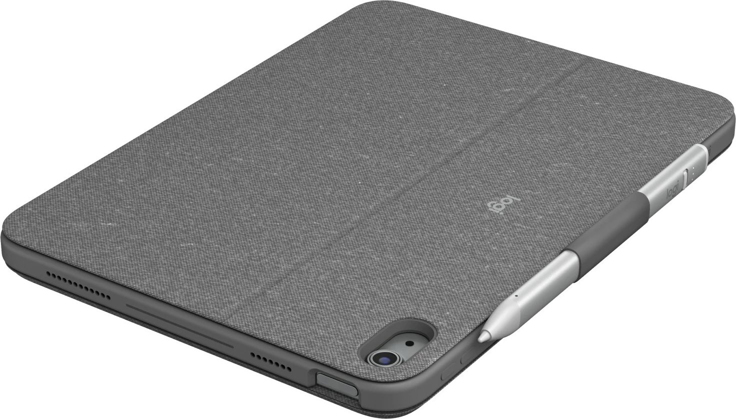 Mbështjellës me tastierë Logitech Combo Touch për iPad 10th Gen, AZERTY, Oxford Grey
