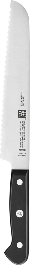 Thikë buke ZWILLING Gourmet, 20 cm, Inox, Dorezë plastike, E zezë