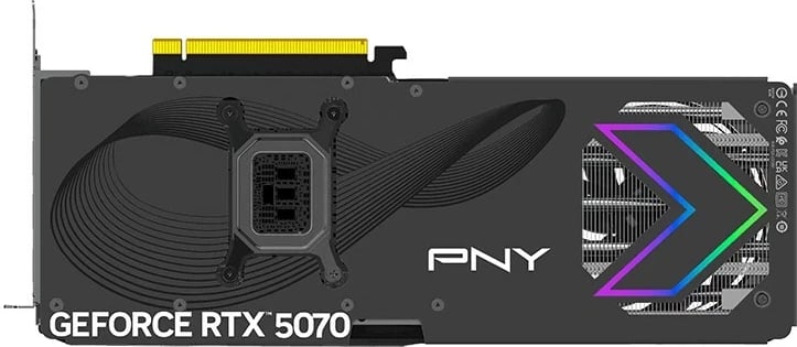 Kartelë grafike PNY GeForce RTX 5070 EPIC-X RGB OC, 12 GB GDDR7, E zezë