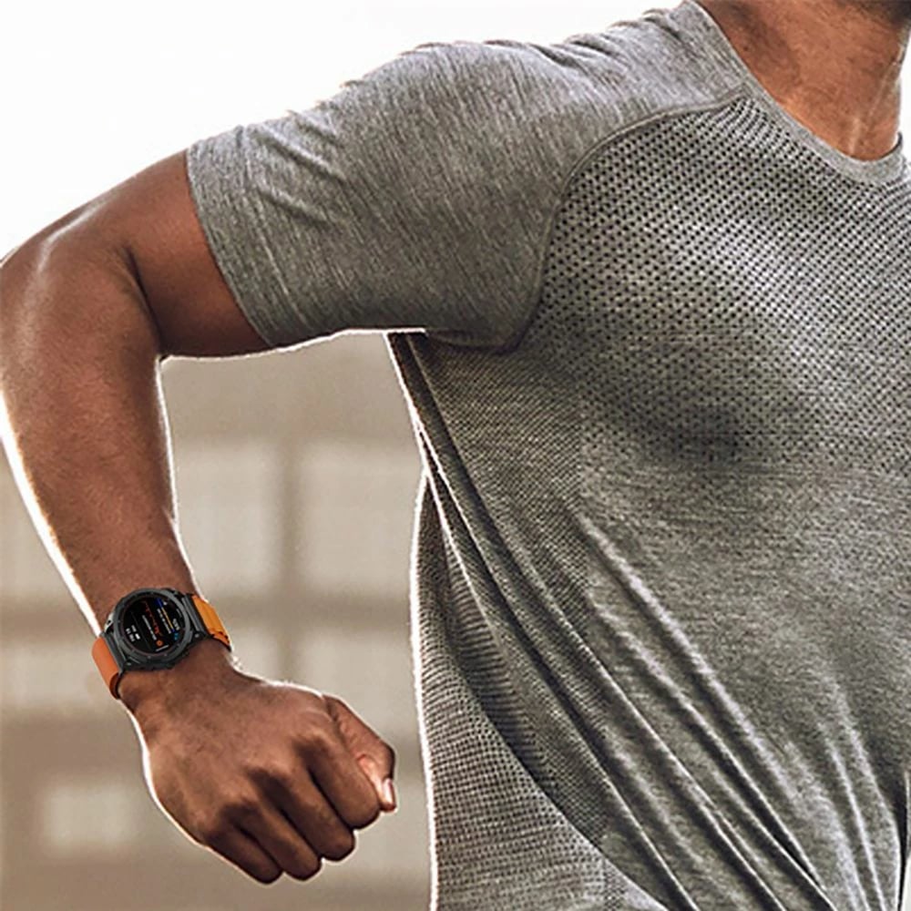 Rrip najloni për smartwatch Tech-Protect Nylon Pro për Garmin Fenix 3/5X/3HR/5X Plus/6X/6X Pro/7X, e gjelbër e errët
