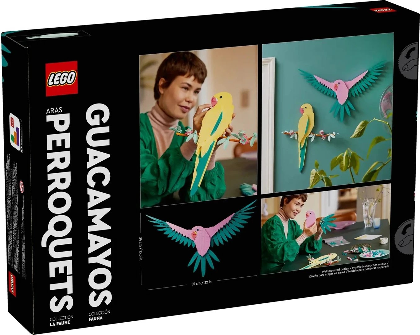 Set LEGO ART 31211, Macaw Parrots