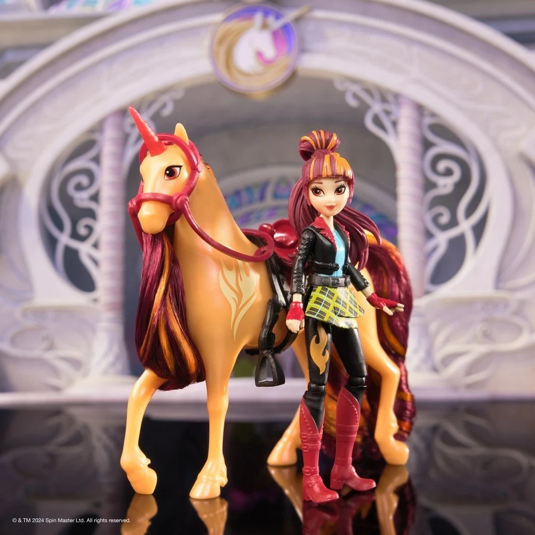 Lojë me kukulla SPIN MASTER Unicorn Academy Valentina & Cinder, shumëngjyrëshe