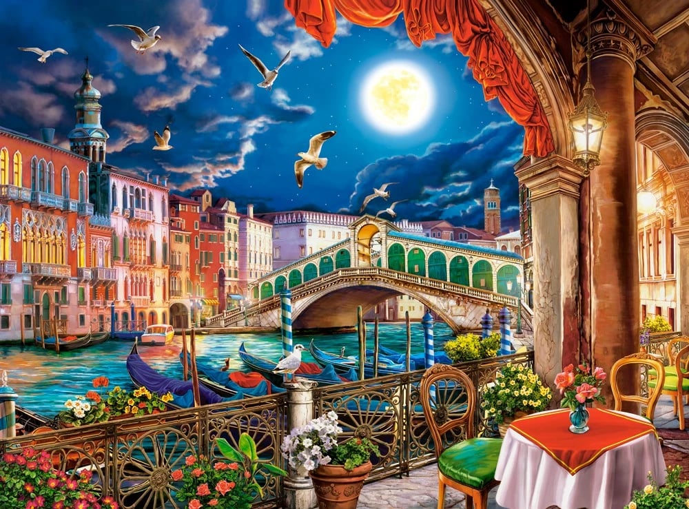 Puzzle Castor Romantic Night in Venice 2000 pjesë