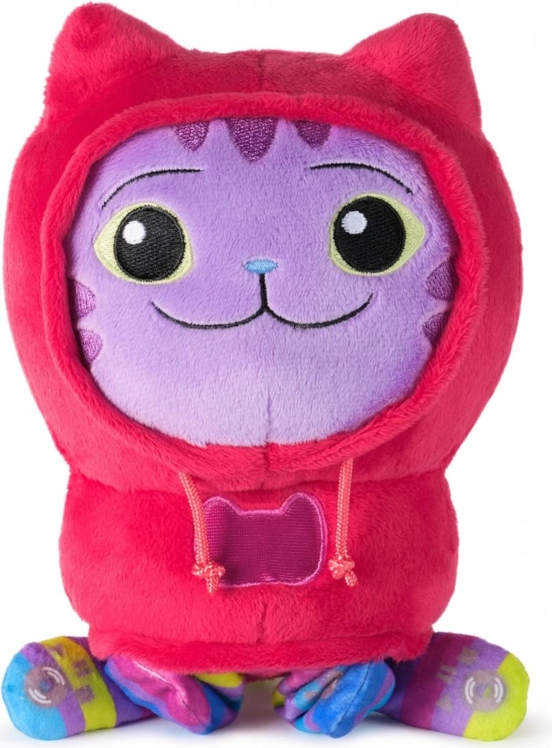 Lodër pelushi Gabby's Dollhouse Spin Master Daniel James DJ Catnip, 25 cm, shumëngjyrëshe