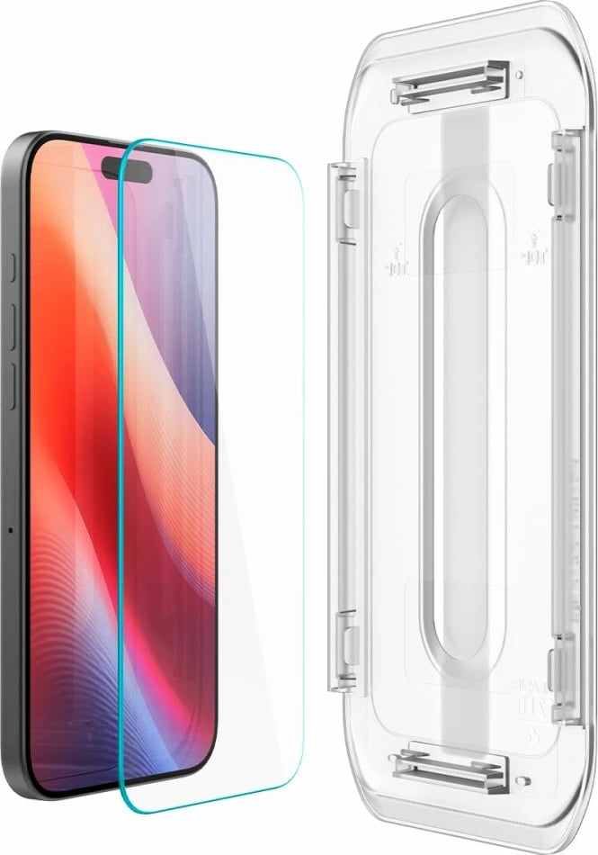 Xham mbrojtës Spigen Glas.tR EZ Fit për iPhone 16 Pro, 2 copë