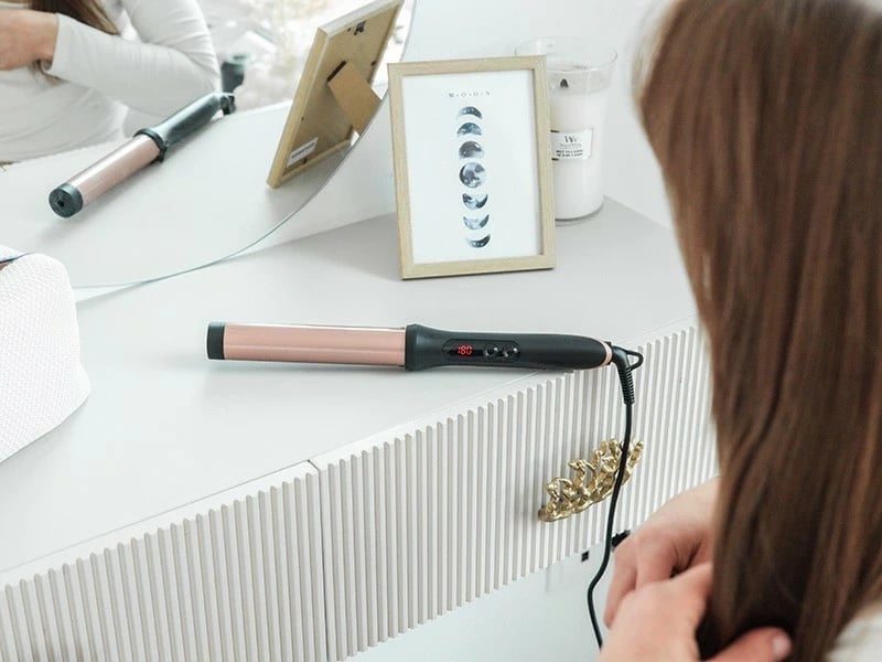 Lok për flokë Lafe Sleek & Shine Curler 32 mm, e zezë/kupër