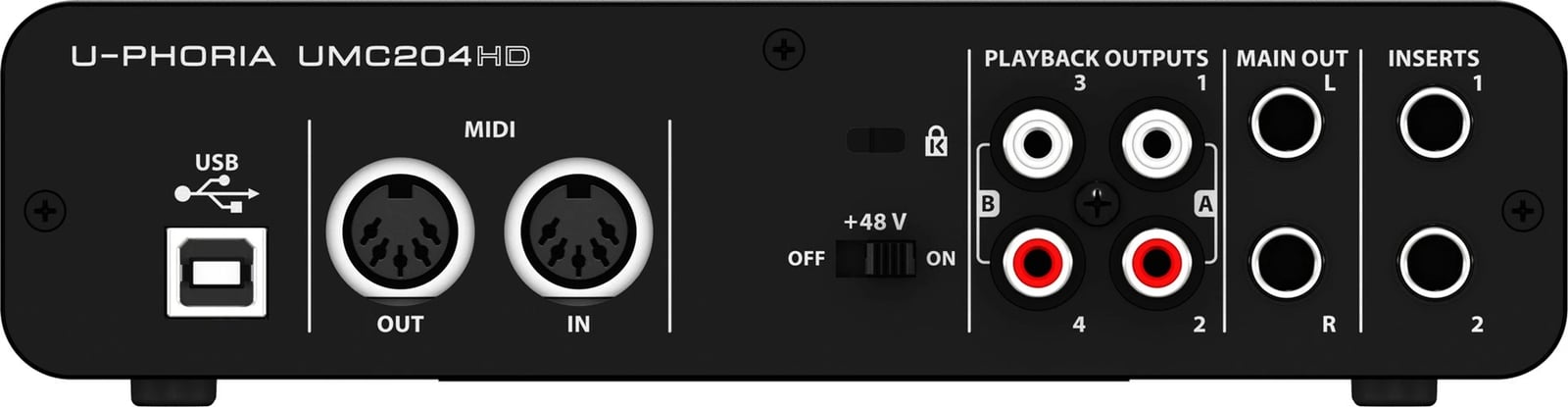 Amplifikues Behringer UMC204HD, i zi