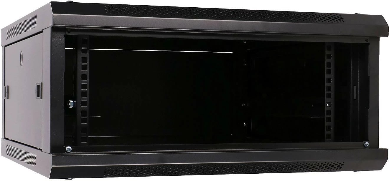 Kasë muri Extralink EX.2893 për server, 4U, 600x600 mm, e zezë, me derë xhami