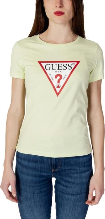 Maicë për femra Guess, e verdhë
