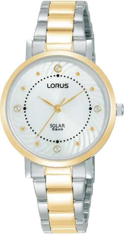 Lorus Women's Quartz Solar Watch Gold/Silver Watch