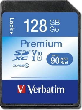 Kartelë memorie Verbatim Premium SDXC 128GB Class 10 multikolor