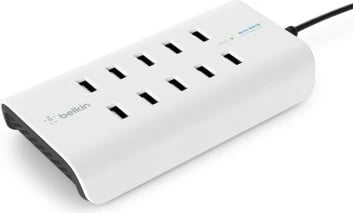 Karikues Belkin Rockstar, Universal, 10 USB 2.0, i bardhë