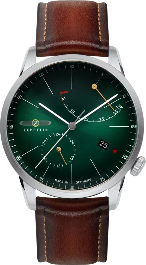 Orë automatike Zeppelin Flatline 8366-4, Jeshile