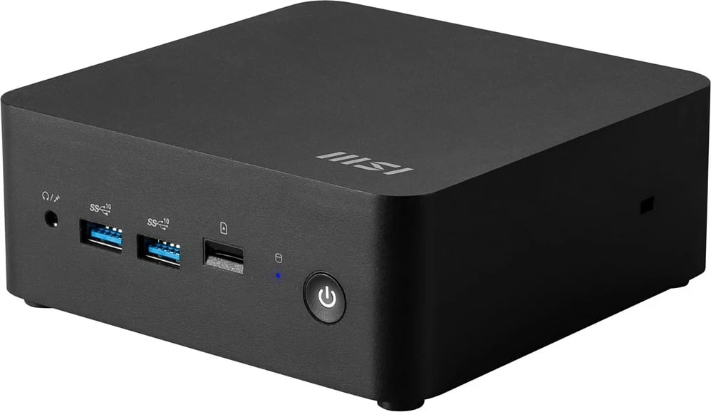 Kasë MSI Cubi NUC 1M-003EU, Intel Core 3 100U, 8 GB RAM, 512 GB SSD, Windows 11 Pro, E zezë