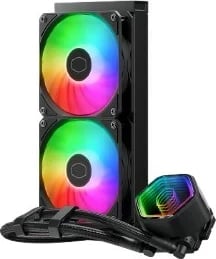 Kasë ftohëse me ujë Cooler Master MasterLiquid 240 Core II, për procesor, 2x12 cm, e zezë