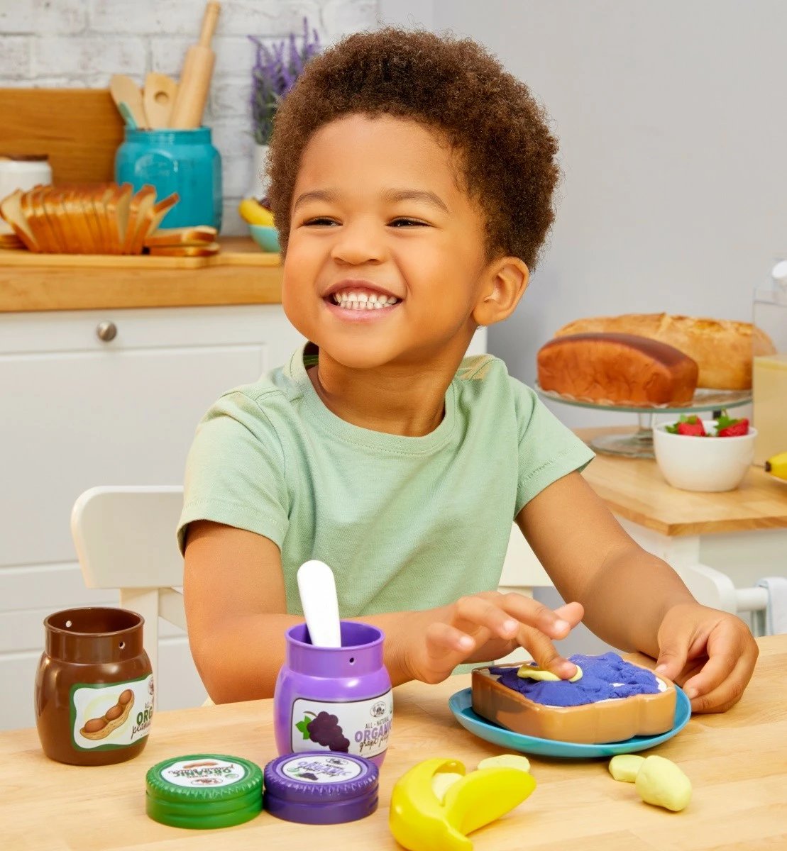 Set lodrash Little Tikes Creative Chefs Sandwiches, gjalpë kikiriku dhe reçel, shumëngjyrësh Set lodrash Little Tikes Creative Chefs Sandwiches, gjalpë kikiriku dhe reçel, shumëngjyrësh