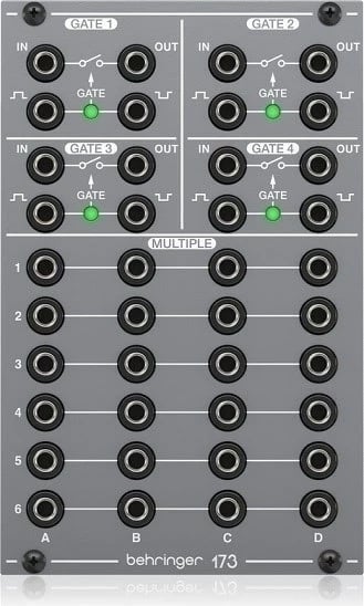 Modul sintetizatori Behringer 173 QUAD GATE/MULTIPLES