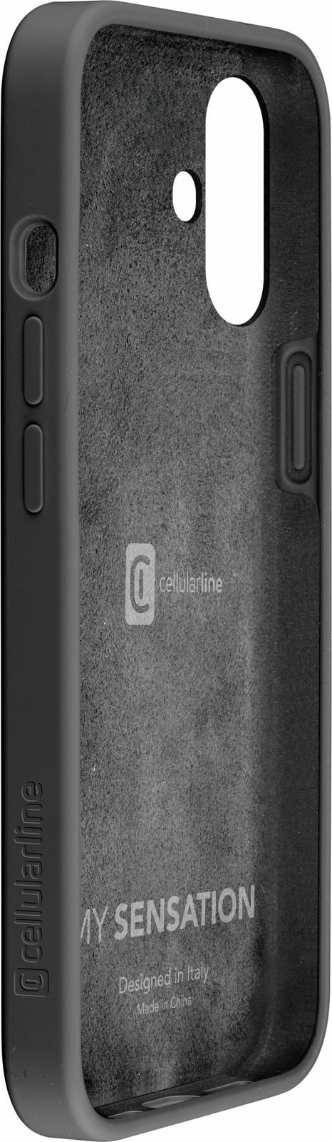 Mbështjellës Cellular Line Sensation për iPhone 16, MagSafe, i zi