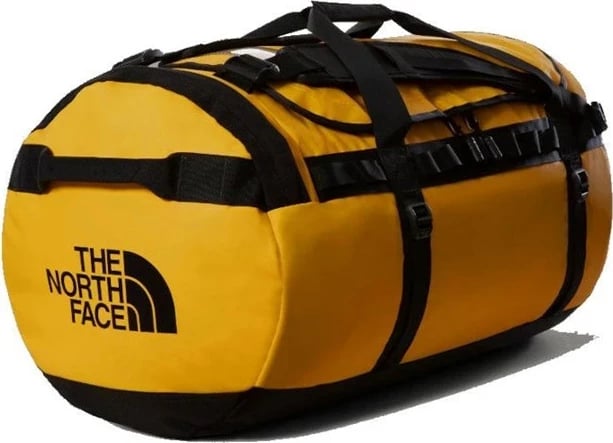 Çantë duffel The North Face Base Camp, 95 L, Poliester, E zezë, E verdhë