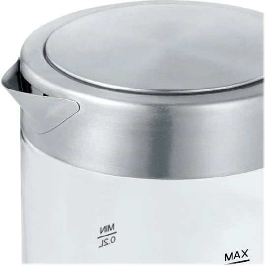 Zierëse uji, Severin, WK 3472, 0.5 L, xham + çelik inox, argjendtë/zezë