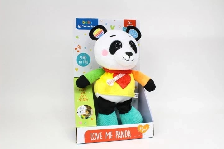 Lodër pellushi Clementoni Cuddly Panda 17829, shumëngjyrëshe