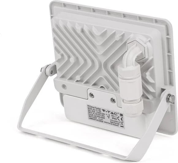 Projektor LED V-TAC VT-138S 30W, Chip Samsung, Sensor lëvizjeje, 6500K, Bardhë