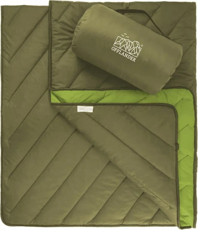 Batani për kamping Offlander, 200x140, për meshkuj dhe femra, ngjyrë jeshile