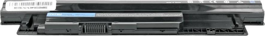 Bateri laptop Mitsu BC/DE-14-14.8 për Dell Inspiron 14, 15, 17, 2200mAh, 14.8V, e zezë