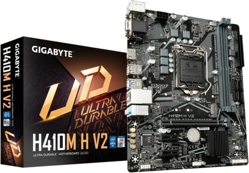 Pllakë amë Gigabyte H410M H V2, Intel, LGA 1200, DDR4-SDRAM, 64 GB