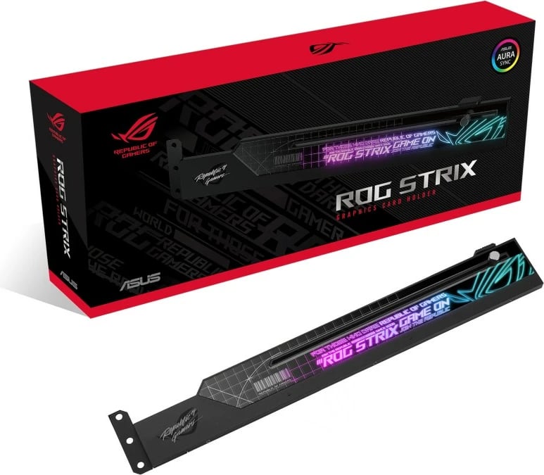 Mbajtëse kartelë grafike ASUS ROG STRIX HOLDER, RGB Mbajtëse kartelë grafike ASUS ROG STRIX HOLDER, RGB