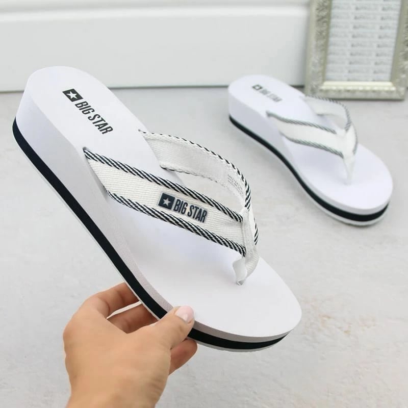 Flip-flops Big Star femra, të bardha