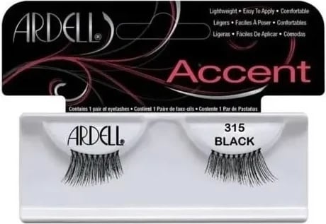 Qerpikë artificialë Ardell Accent Lashes 315 uniseks e zezë 1 palë