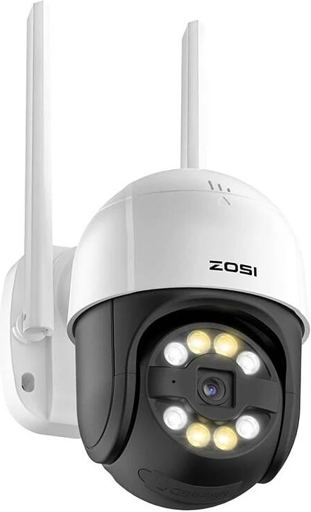 Kamerë IP ZOSI C289 WiFi pan/tilt, 3MP, IP66, me kartelë 32GB, e bardhë