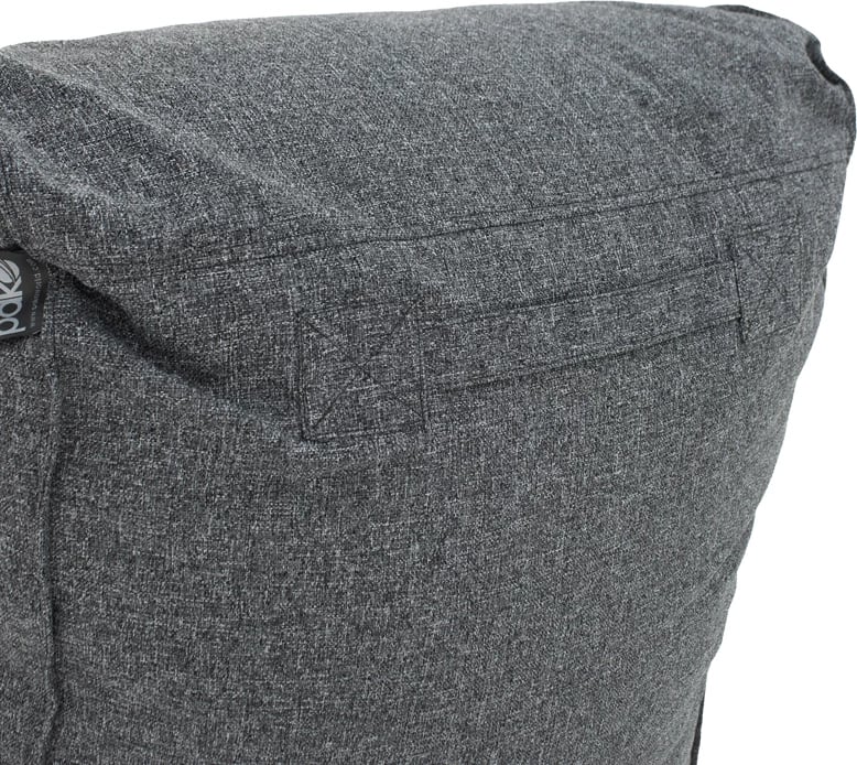 Lara puf-lounger, material stof, ngjyrë gri