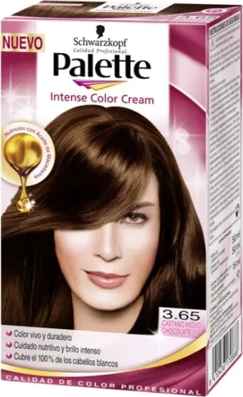 Krem ngjyrosës për flokë Schwarzkopf Palette Intense Color Cream 3.65, uniseks, Brown Chocolat