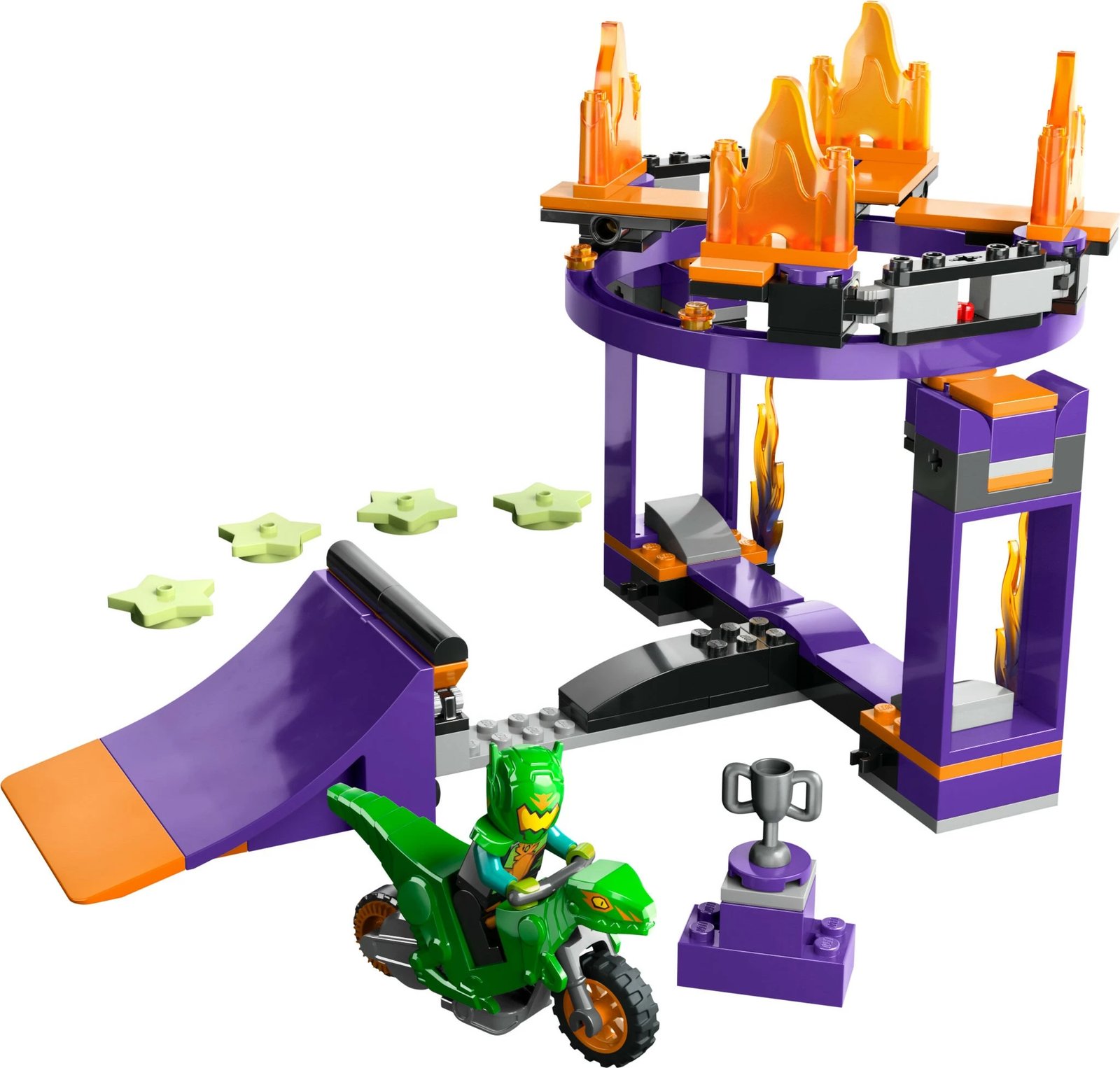 Set ndërtimi LEGO City Dunk Stunt Ramp Challenge 60359, 144 pjesë, shumëngjyrësh