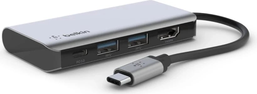 Adapter USB-C në HDMI Belkin AVC006btSGY, argjendtë