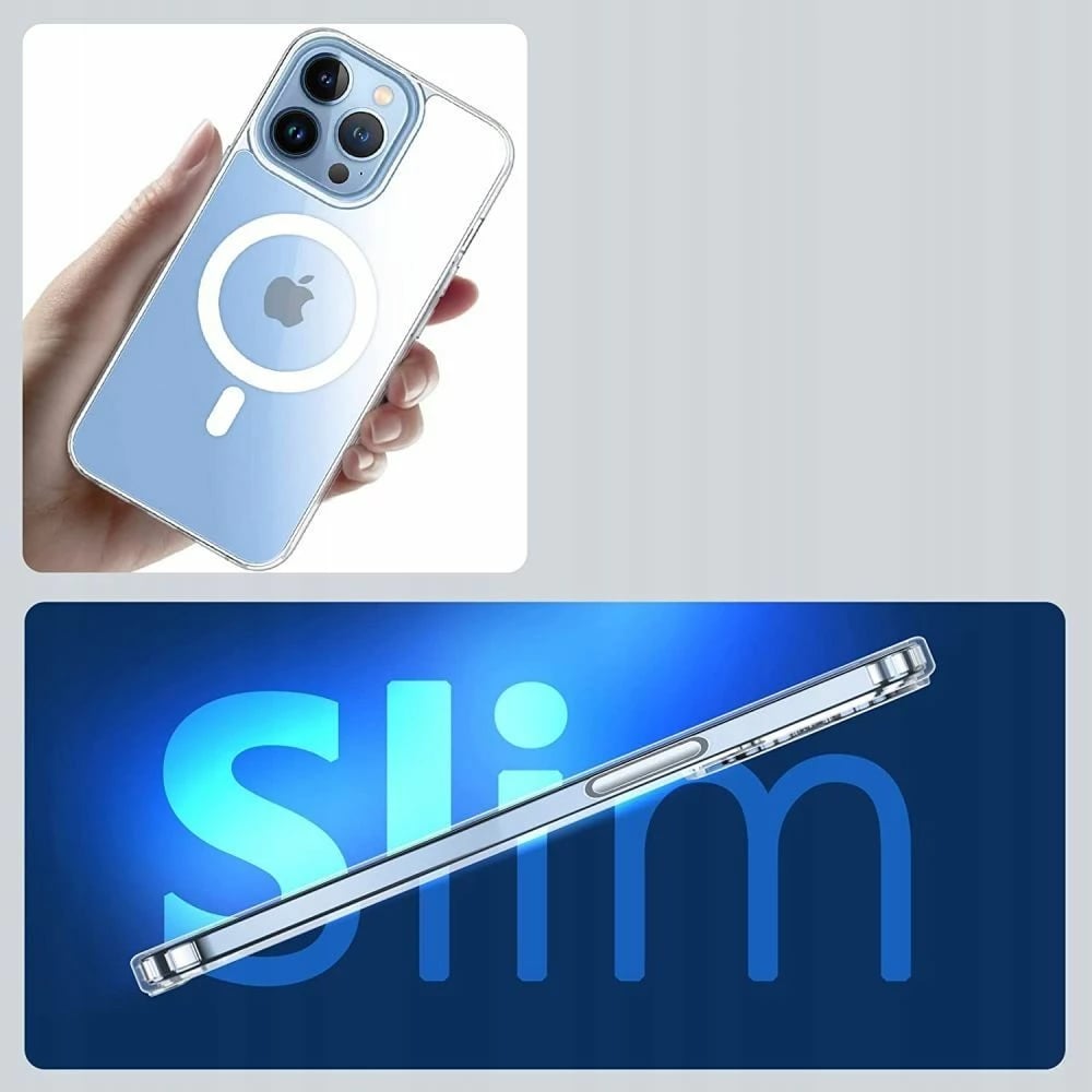Mbështjellës Tech-Protect MagMat për iPhone 13 Pro Max, Transparent, me MagSafe