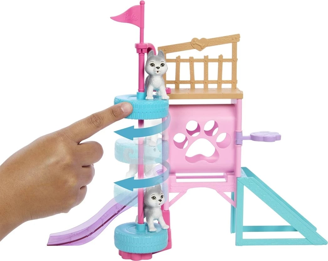 Set lodrash Barbie Dog Playground + Stacie MATTEL HRM10, Shumëngjyrësh