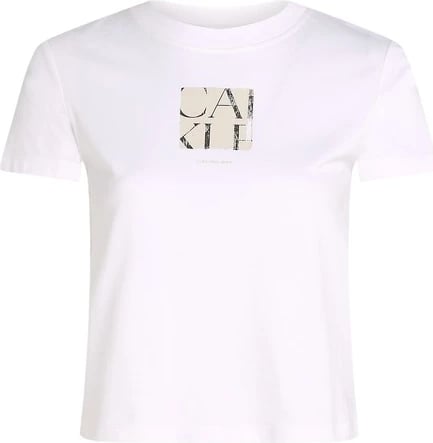 Maicë Calvin Klein Jeans femra, e bardhë