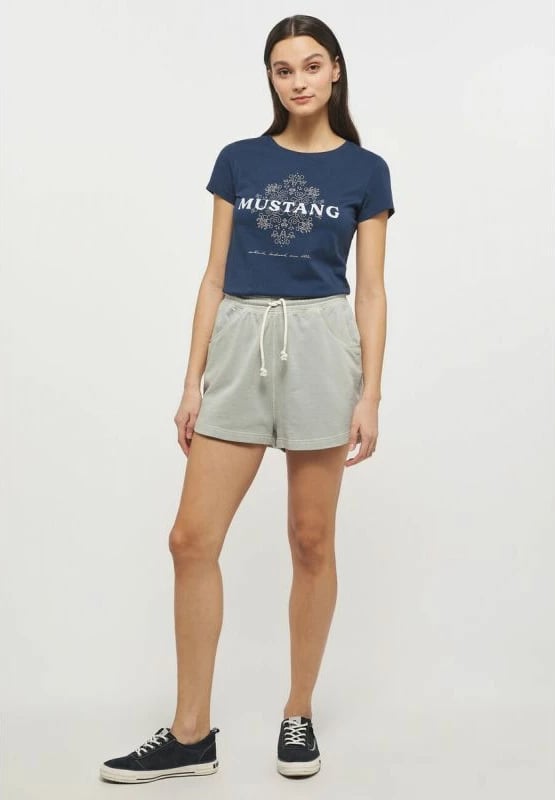 Pantallona sportive për femra Mustang, ngjyrë krem