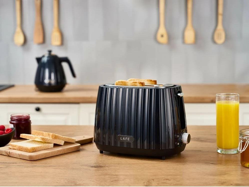 Toaster Lafe LAFTST47464, 7 nivele pjekje, funksion shkrirje/ngrohje, i zi