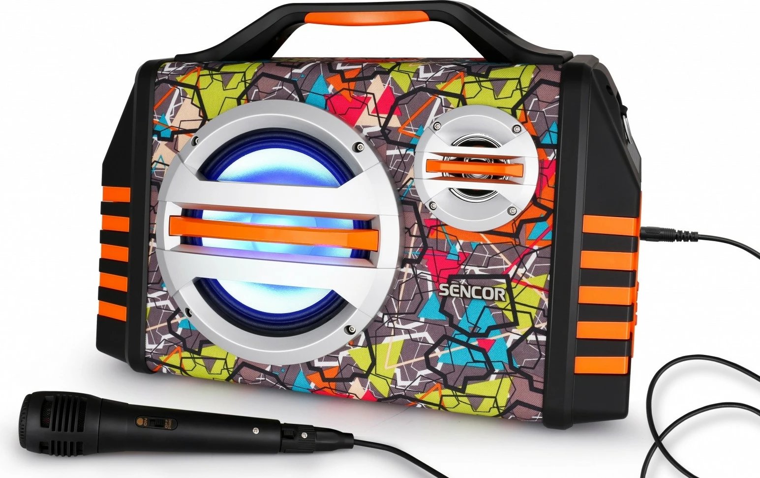 Altoparlant portativ Sencor SSS 3200 KIDS me Bluetooth, karaoke, shumëngjyrësh