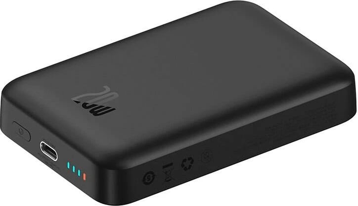 Powerbank Baseus Magnetic Mini 10000mAh, 20W, MagSafe, e zezë
