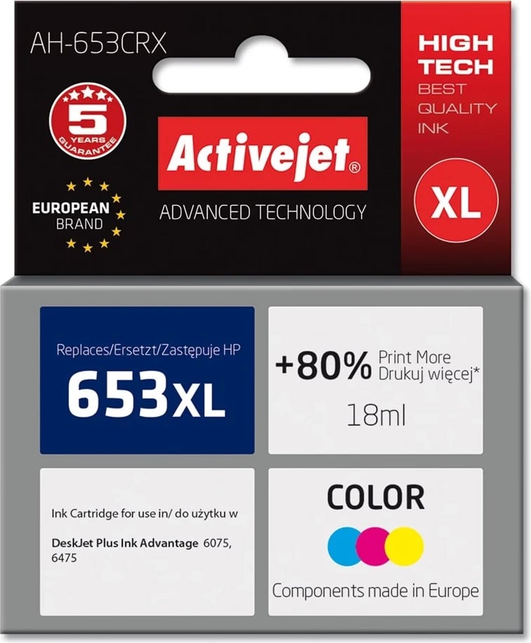 Ngjyrë zëvëndësuese Activejet AH-653CRX për printer HP