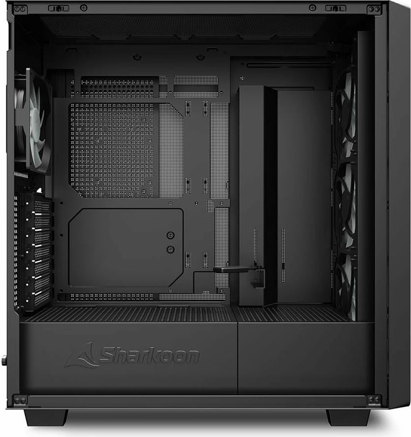 Kasë Sharkoon Rebel C70G RGB midi tower, e zezë
