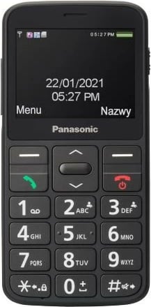 Celular Panasonic KX-TU160, për të moshuar, i zi