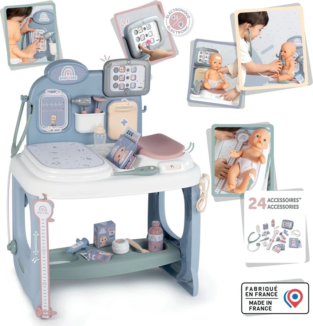 Aksesor kukullash Smoby 7600240305, set loje Baby Care, multikolor