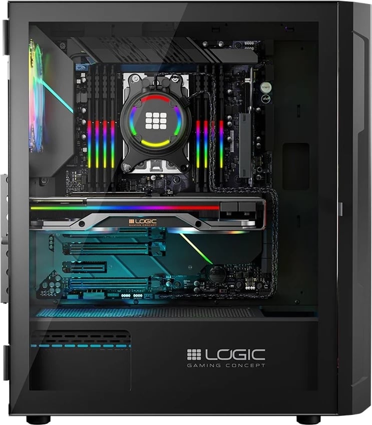 Kasë LOGIC ARAMIS ARGB MINIDI USB 3.0, e Zezë Kasë LOGIC ARAMIS ARGB MINIDI USB 3.0, e Zezë
